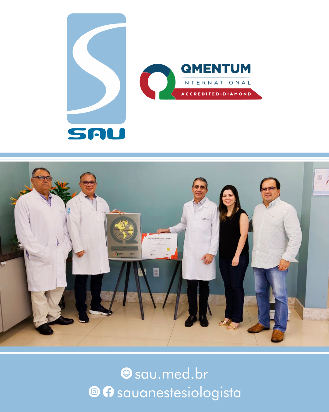 Read more about the article O SAU conquistou a certificação QMENTUM INTERNATIONAL DIAMOND