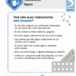 Você sabe quais medicamentos está tomando?